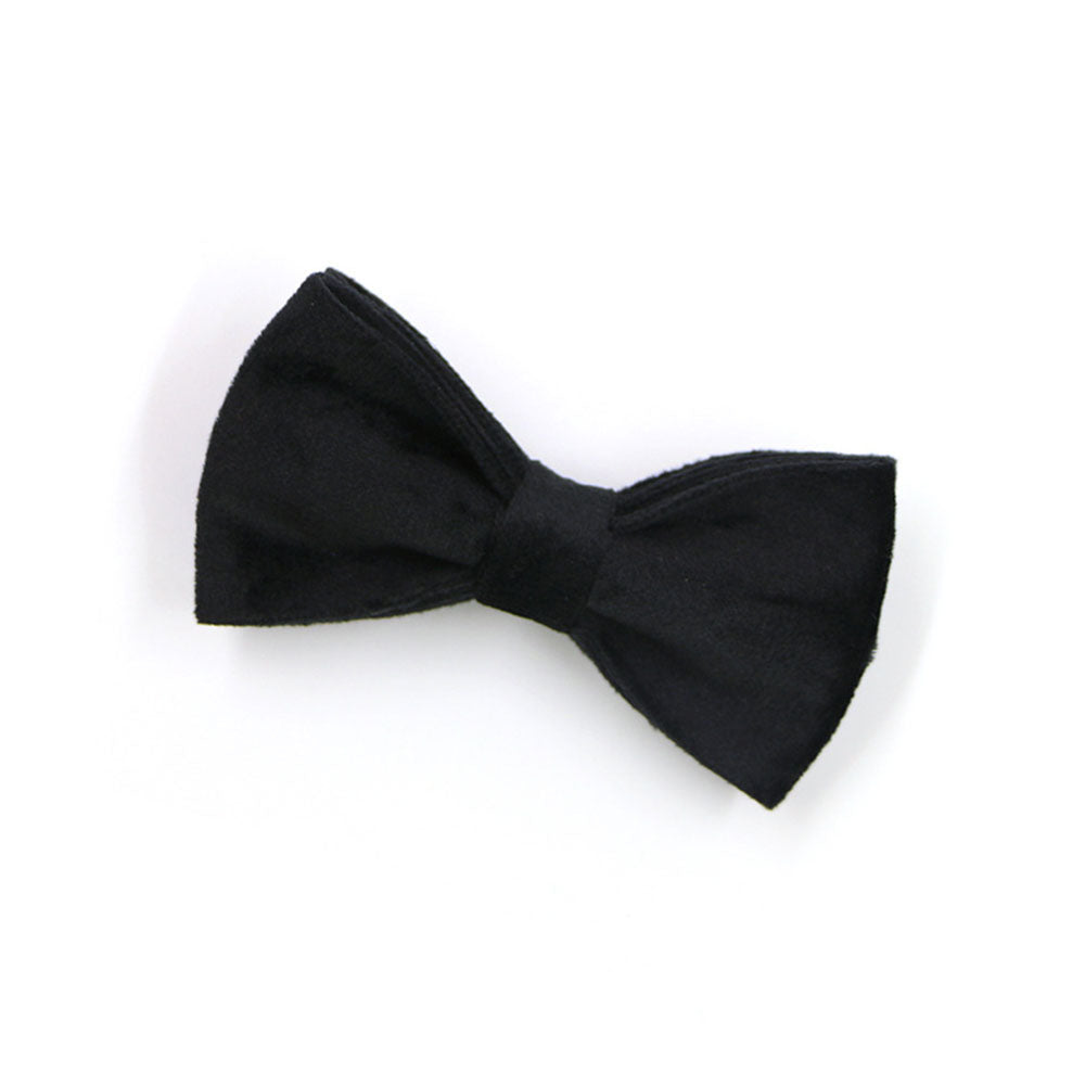 Black Night Velvet Bow Tie