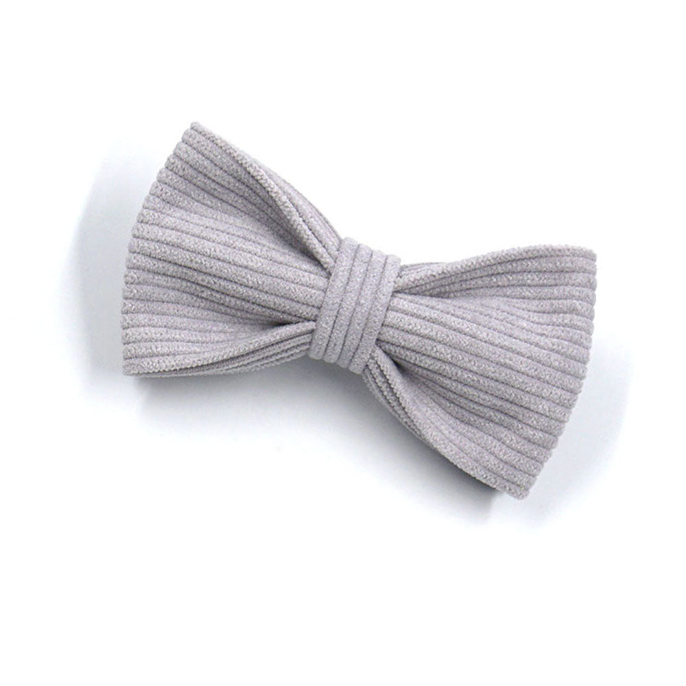 Grey Skies Corduroy Bow Tie