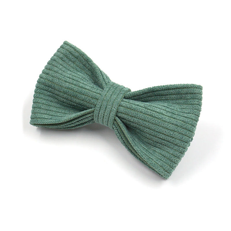 Pine Green Corduroy Bow Tie