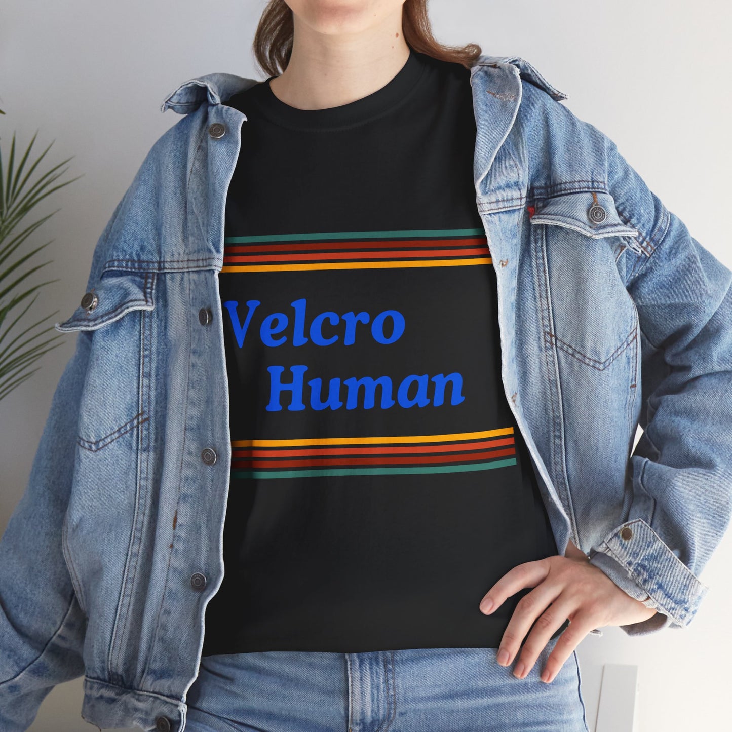 Velcro Human Tee - Bold Colours Statement Unisex T-Shirt for Dog Lovers