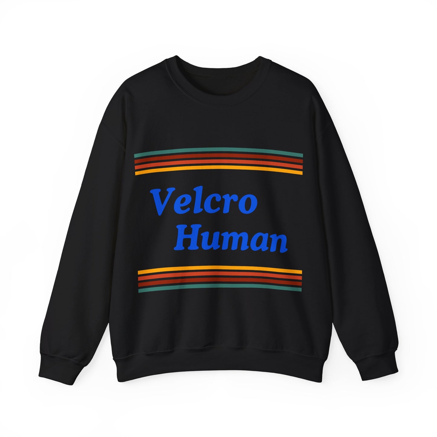 Velcro Human Unisex Crewneck Sweatshirt - Bold Statement for Dog Lovers