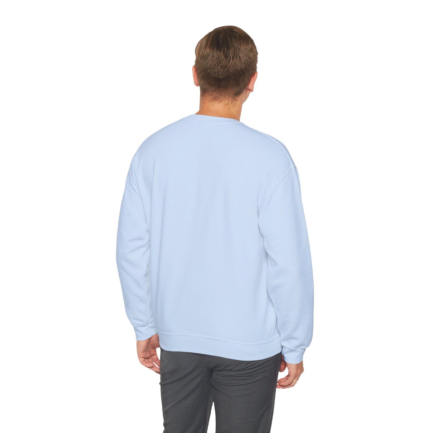 Velcro Human Sweatshirt — Retro Striped Cozy Crewneck