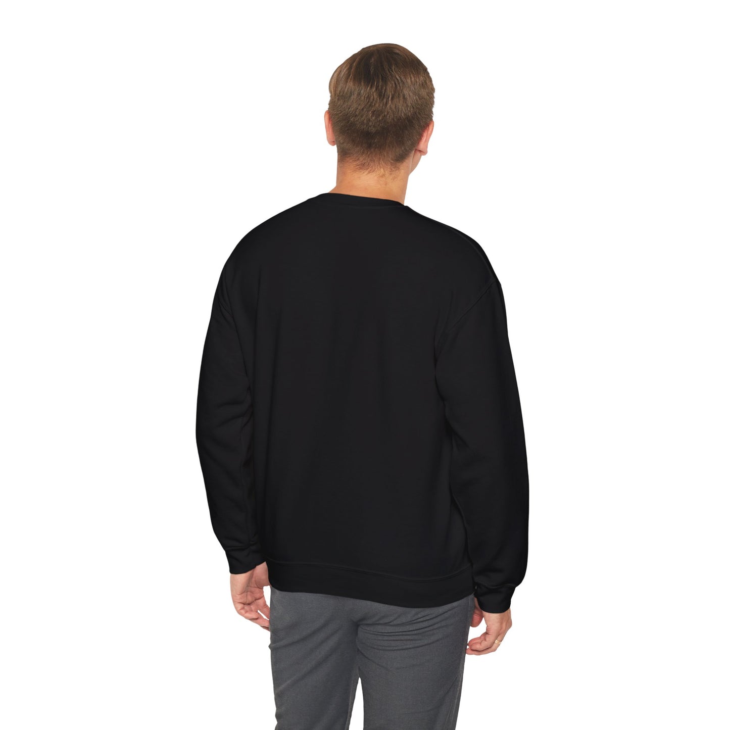 Velcro Human Sweatshirt — Retro Striped Cozy Crewneck