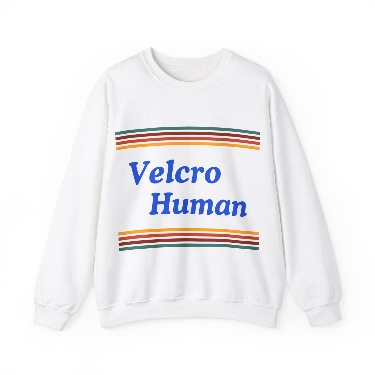 Velcro Human Unisex Crewneck Sweatshirt - Bold Statement for Dog Lovers