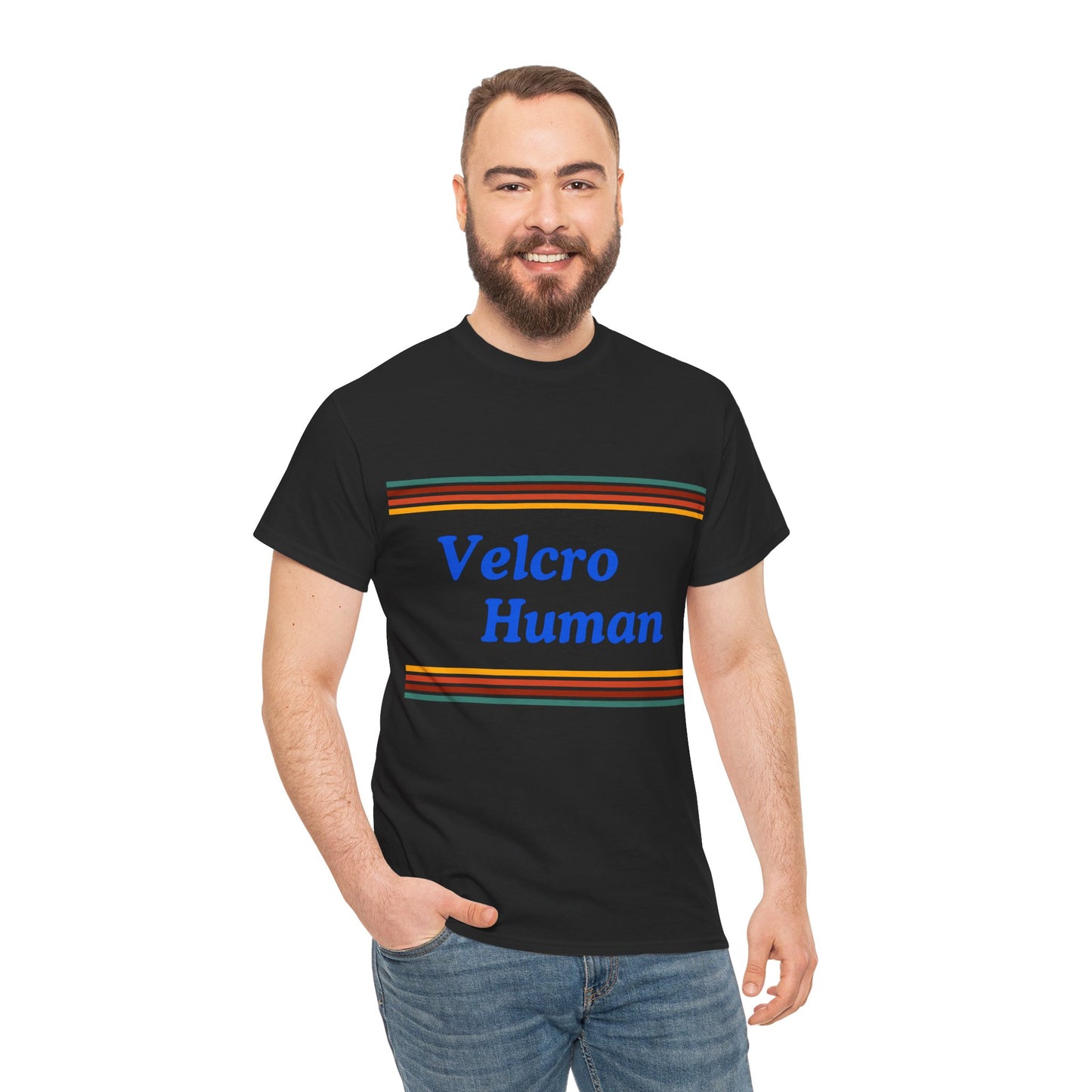 Velcro Human Tee - Bold Colours Statement Unisex T-Shirt for Dog Lovers